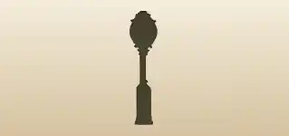 Clock silhouette