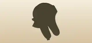 Aviator Helmet silhouette