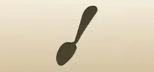 Teaspoon silhouette