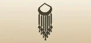 Wind Chimes silhouette
