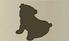 Dog silhouette #2