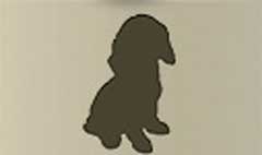 Dog silhouette #3
