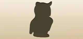 フクロウのシルエット