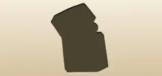 ライターのシルエット