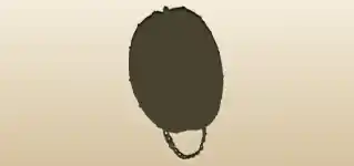 太鼓のシルエット