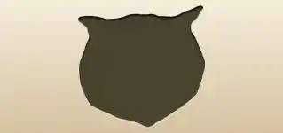 フクロウのシルエット