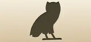 フクロウのシルエット