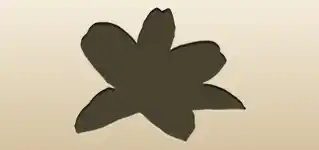 ユリのシルエット