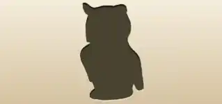 フクロウのシルエット