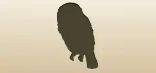 フクロウのシルエット