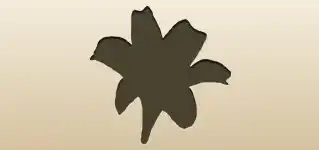 ユリのシルエット