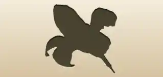 ユリのシルエット