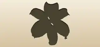 ユリのシルエット