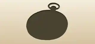 懐中時計のシルエット