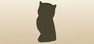 フクロウのシルエット