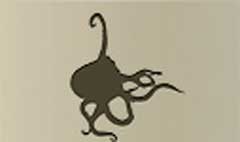 Octopus silhouette #3