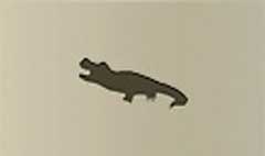 Crocodile silhouette