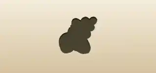 ドングリのシルエット
