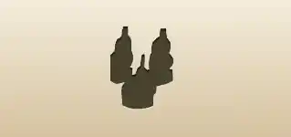 カナッペのシルエット