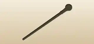 つえのシルエット