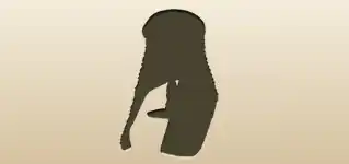 かつらのシルエット