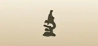 顕微鏡のシルエット