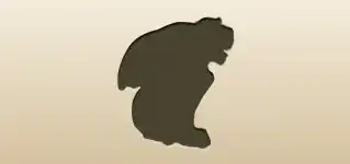 ガーゴイルのシルエット
