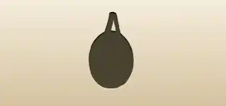 アーチェリーの的のシルエット