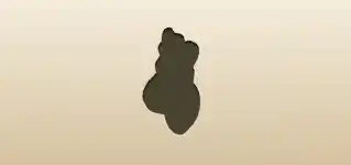 ドングリのシルエット