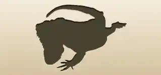 イグアナのシルエット