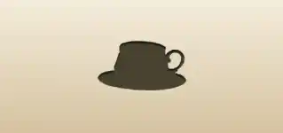 コーヒーカップのシルエット