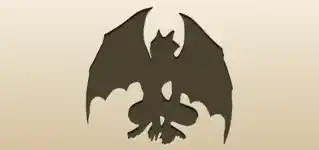 ガーゴイルのシルエット