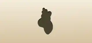 ドングリのシルエット