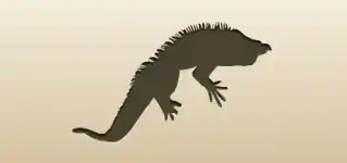 イグアナのシルエット