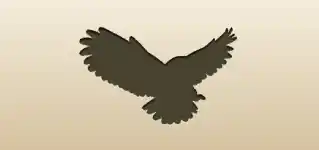 フクロウのシルエット