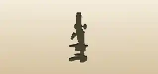 顕微鏡のシルエット