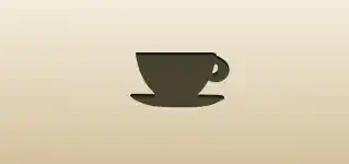 コーヒーカップのシルエット