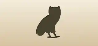 フクロウのシルエット