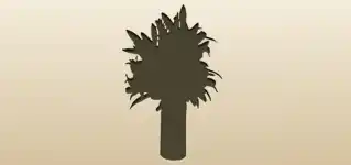 ユリのシルエット