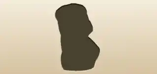 かつらのシルエット