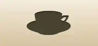 コーヒーカップのシルエット