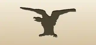 ハゲワシのシルエット