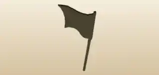 旗のシルエット
