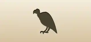 ハゲワシのシルエット