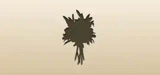 ユリのシルエット