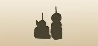 カナッペのシルエット