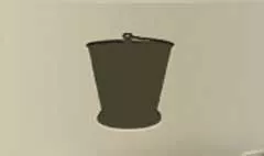 バケツのシルエット