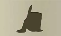 ペンキ缶のシルエット