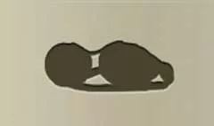 ゴーグルのシルエット