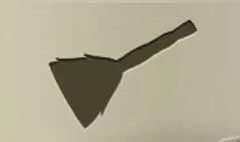 ほうきのシルエット